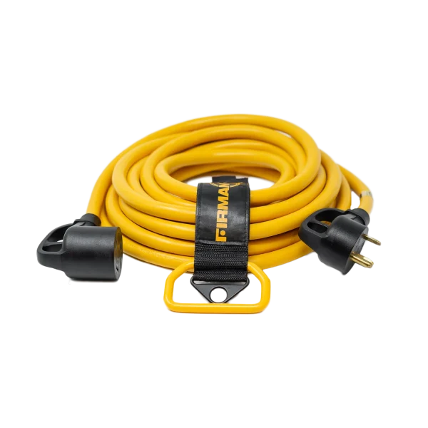 Firman Generator Power Cord TT-30P to TT-30R 25ft Extension 10 AWG and Storage Strap (1110)