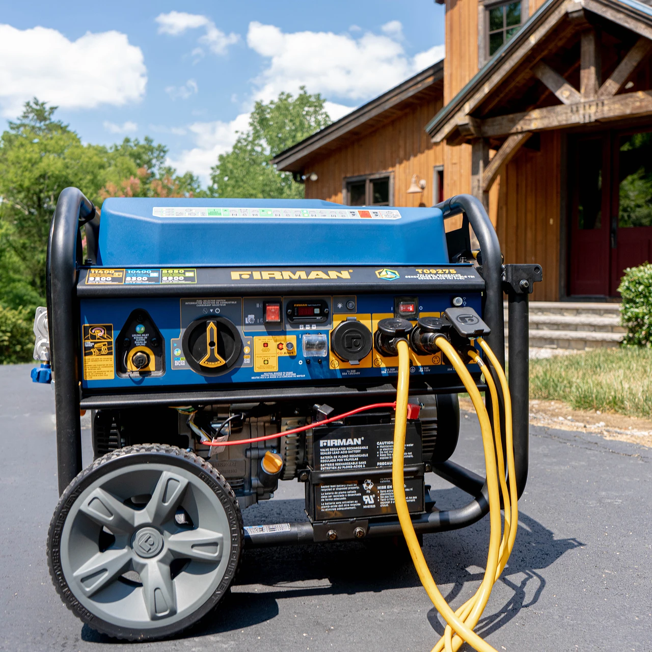Firman Tri Fuel Portable Generator 11400/9200W Electric Start Wheel Kit CO Alert 50 ST CAN (T09275) — product image 7