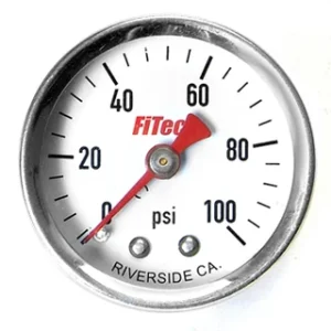 FiTech 0-100 PSI Analog Fuel Pressure Gauge (80115)