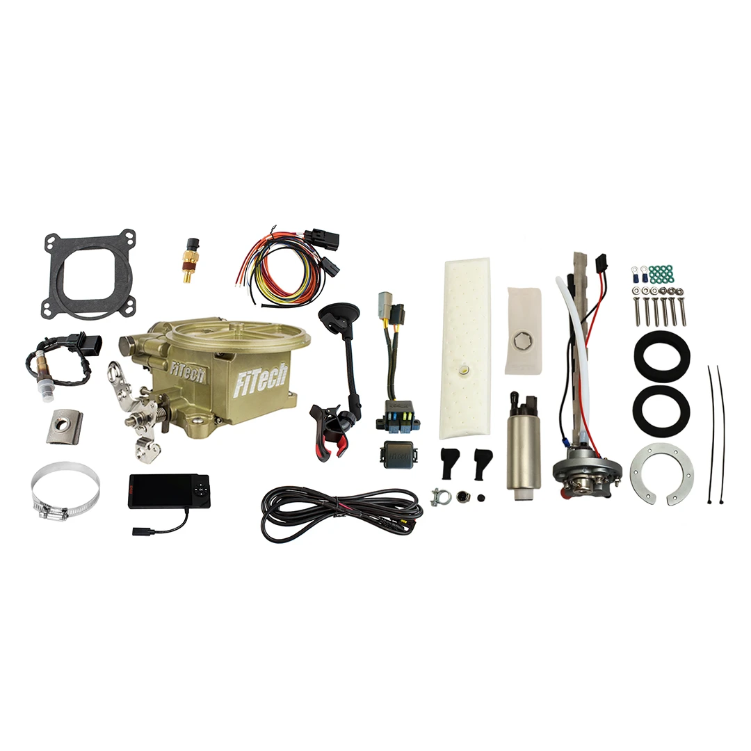 FiTech 2 Barrel 400HP Classic Gold EFI w/ 340 LPH In-Tank Pump (36691)