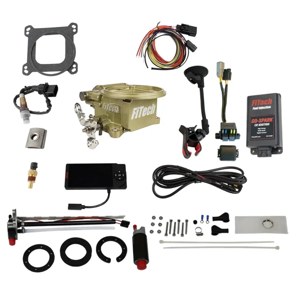 FiTech 2 Barrel EFI 400HP Gold w/ In Tank Retrofit Kit & CDI (93600)