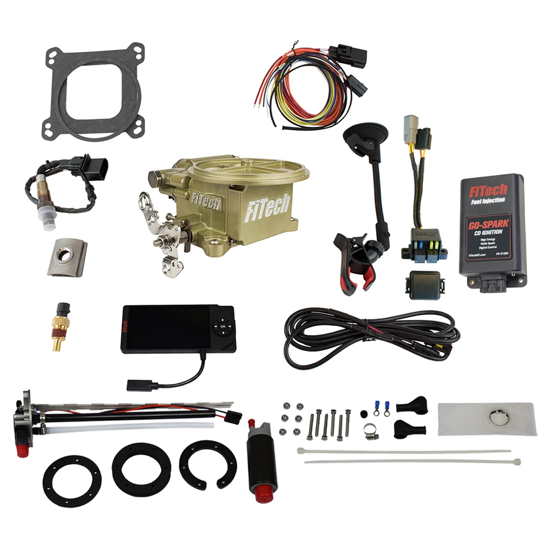 FiTech 2 Barrel EFI 400HP Gold w/ In Tank Retrofit Kit & CDI (93600)