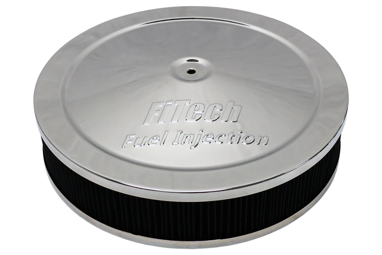 FiTech 2" Tall Air Filter w/ 1.5 Inch Drop Base & Hardware (42200)
