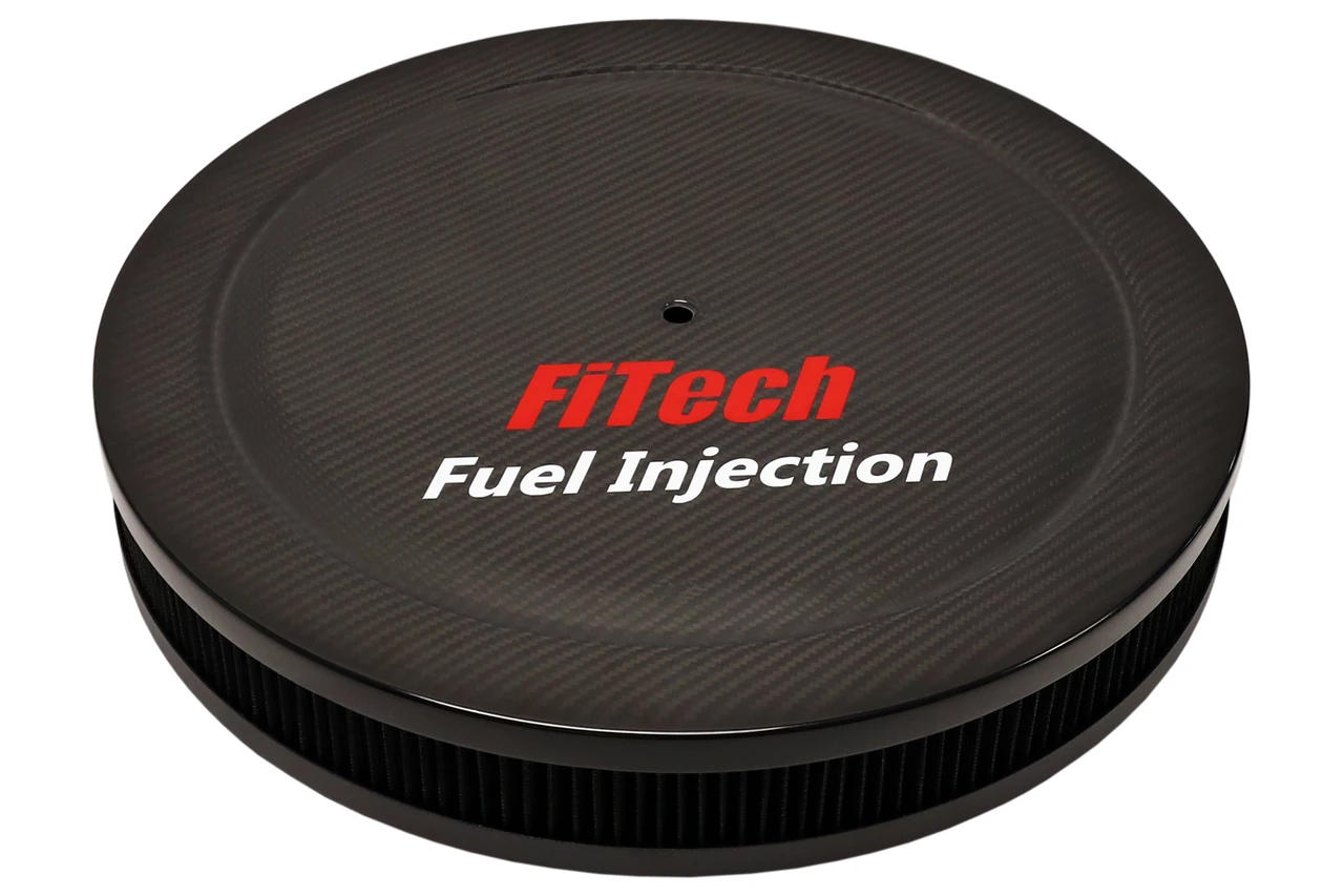 FiTech 2" Tall Carbon Fiber Gloss Air Filter Assembly (42201)