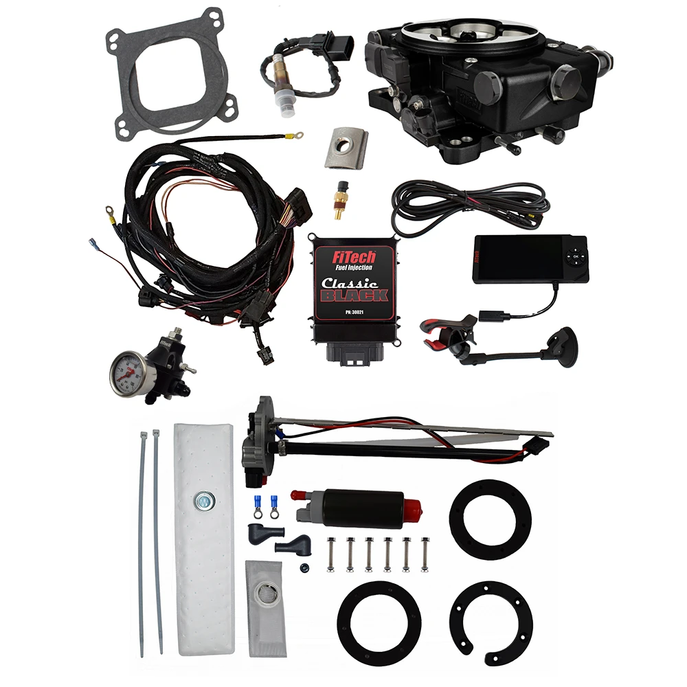 FiTech Classic Black 650 HP EFI w/ In-Tank Pump & Regulator (36221)