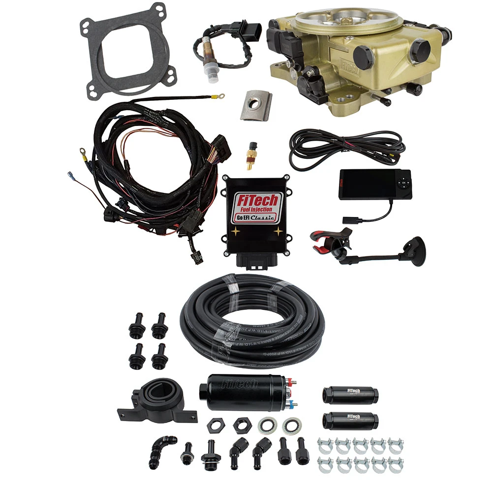 FiTech Classic Gold 650 HP EFI w/ Inline Delivery & Regulator (31020)