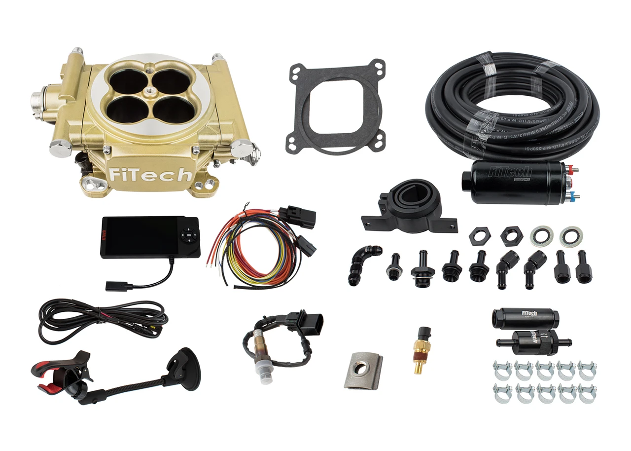 FiTech Easy Street EFI System Gold w/ Inline Fuel Pump (31005)