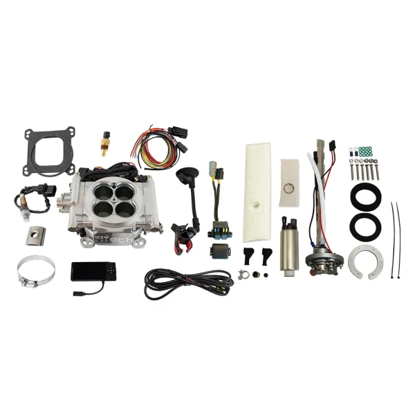 FiTech EFI 4 600 HP Bright Aluminum w/ 340 LPH In-Tank Pump (36601)