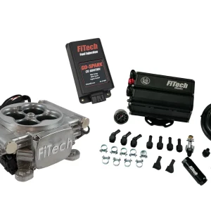 FiTech EFI 4 600 HP Bright Aluminum w/Force Fuel & CDI Box (93551)