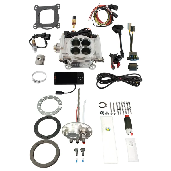 FiTech EFI 4 600 HP Bright Aluminum w/ In-Tank Module (36301)