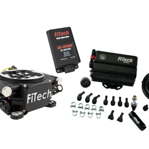 FiTech EFI 4 600 HP Matte Black w/Force Fuel & CDI Box (93552)