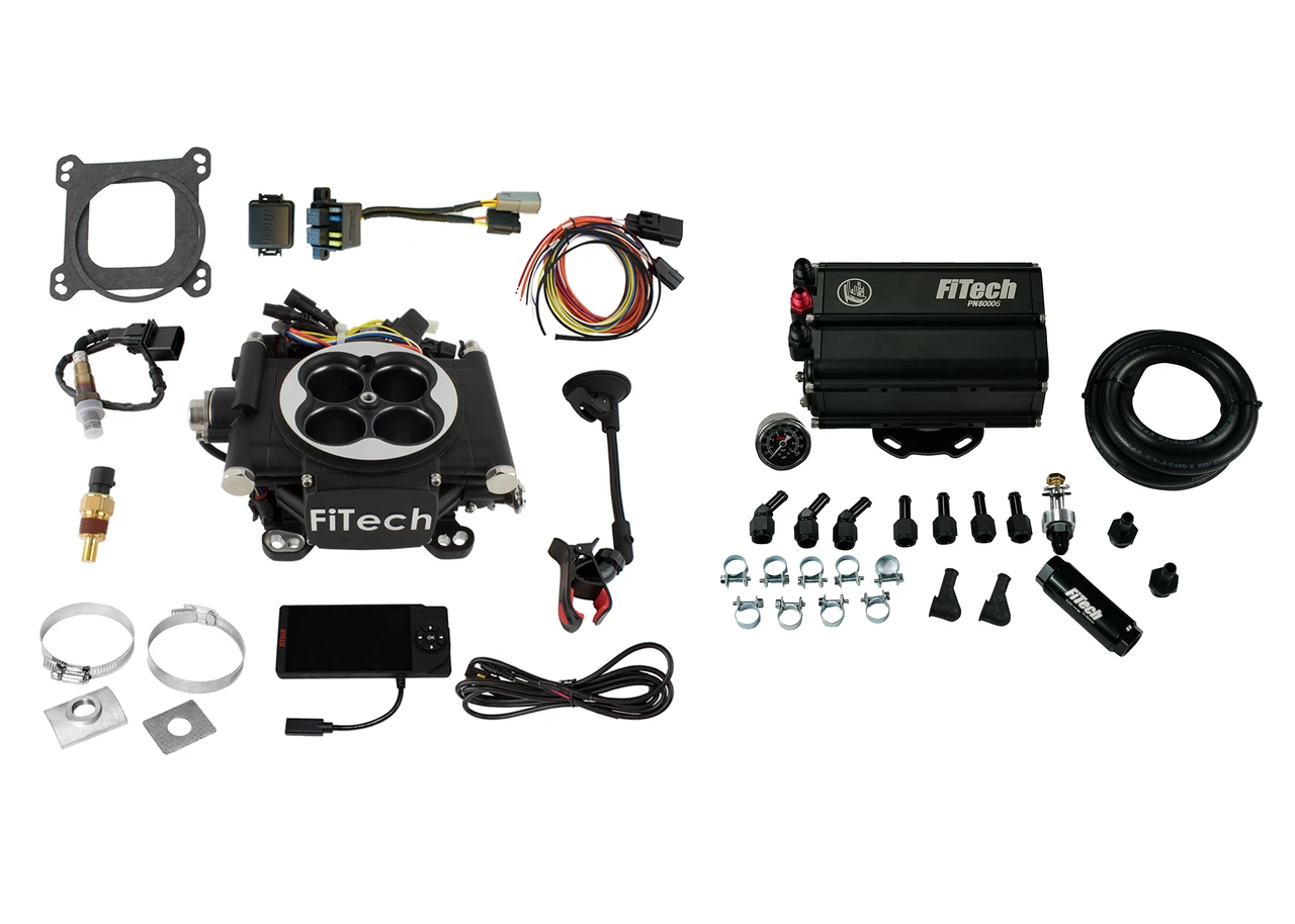 FiTech EFI 4 600 HP Matte Black w/Force Fuel System (35502)