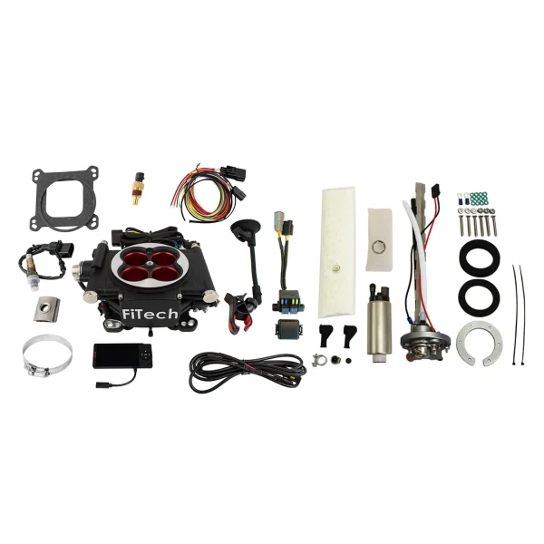 FiTech EFI 4 600 HP Power Adder Matte Black w/ 340 LPH Pump (36604)