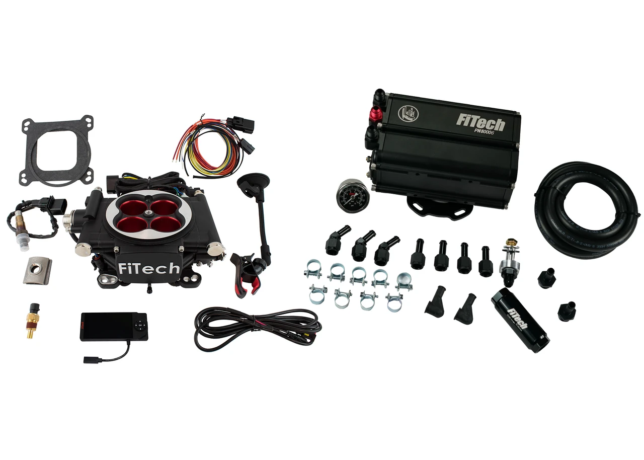 FiTech EFI 4 600 HP Power Adder Matte Black w/ Force Fuel (35504)
