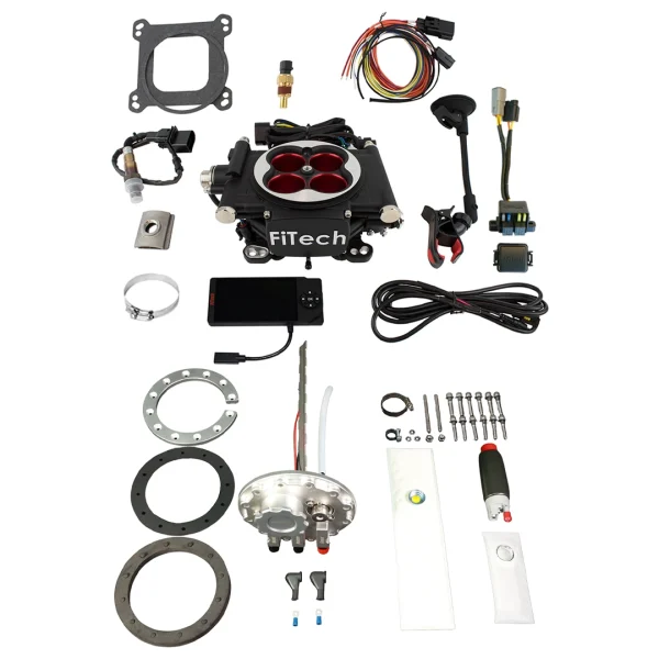 FiTech EFI 4 600 HP Power Adder Matte Black w/In-Tank Module (36304)