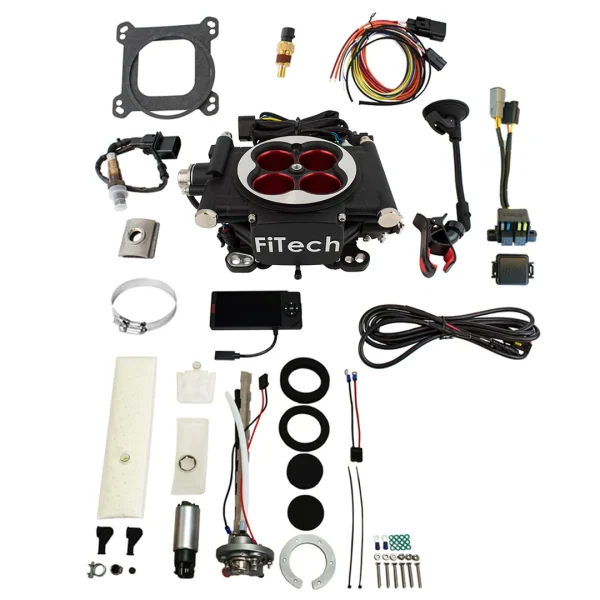 FiTech EFI 4 600 HP Power Adder Matte Black w/ In-Tank Pump (36504)