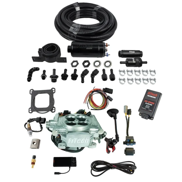 FiTech EFI 4 600HP Power Adder Bright Alum w/Inline Fuel & CDI (93106)