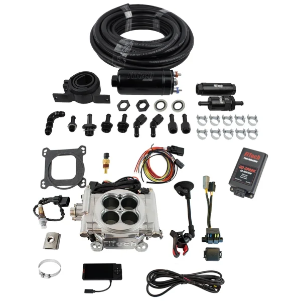 FiTech EFI 4 Aluminum Kit w/Inline Fuel Pump & CDI Box (93101)