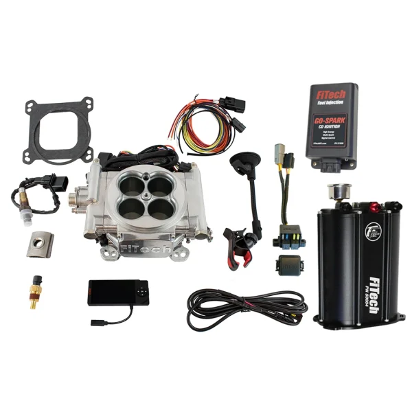 FiTech EFI 4 System Aluminum Finish Kit w/Force Fuel & CDI Box (93501)