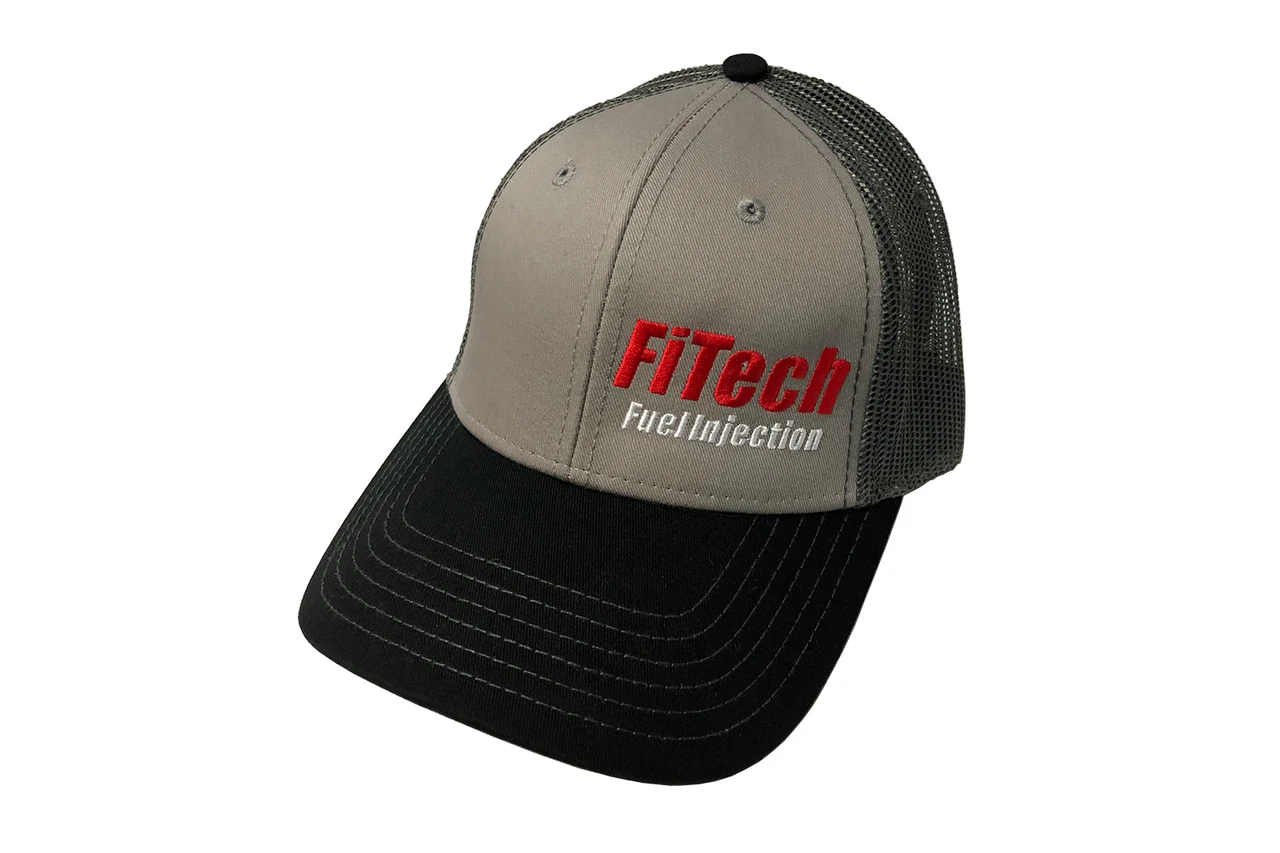 FiTech Grey & Black Snap Back Hat (A1GBH)
