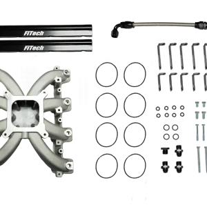 FiTech LS3 Cast Intake Manifold w/ 4150 Flange and Fuel Rails (37004)