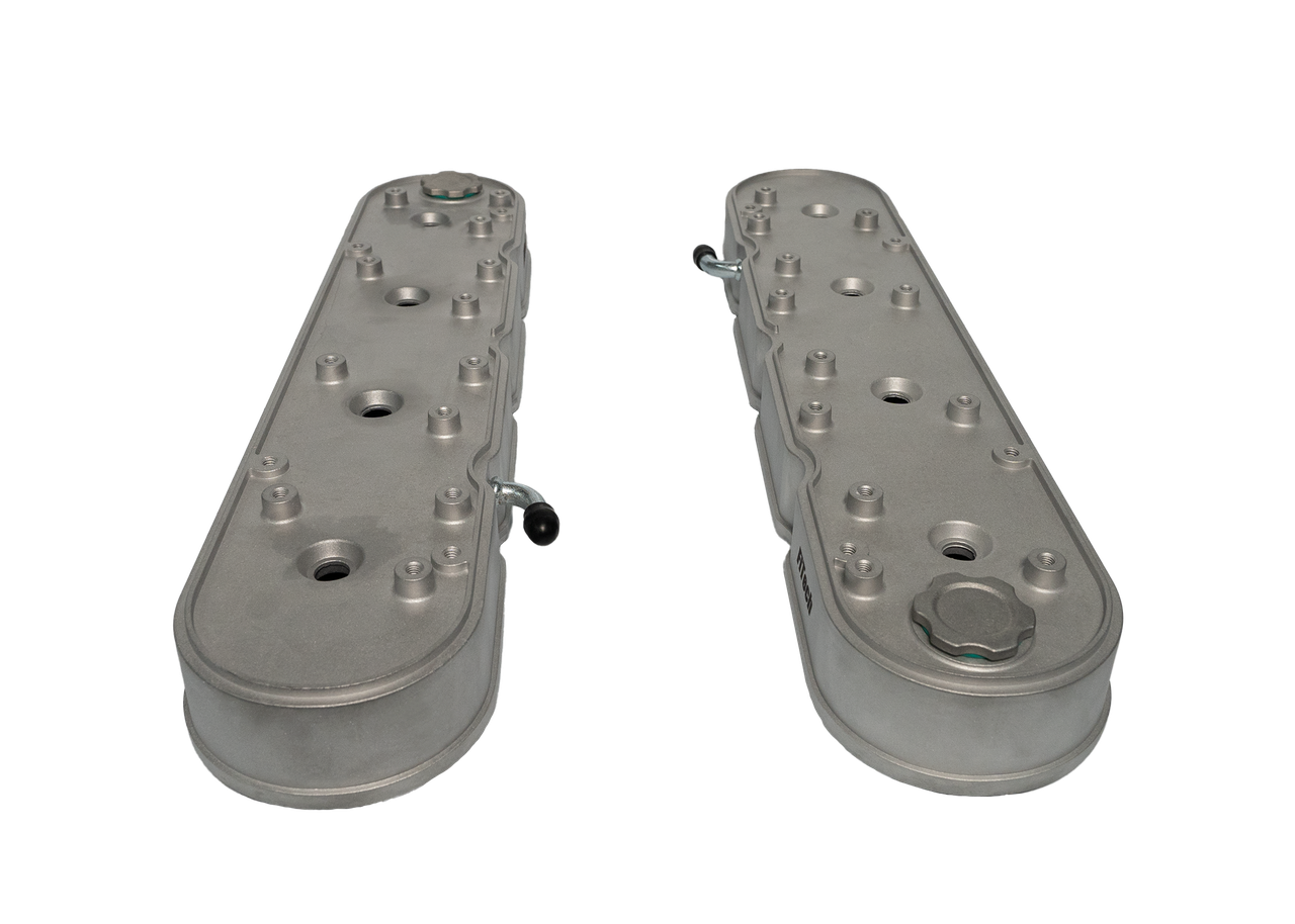 FiTech Plus LS Satin Valve Covers w/Coil Mounts/Finned Covers (131002)