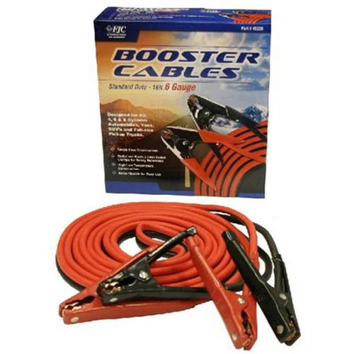 FJC 6GA 16 ft 500 Amp Standard Duty Booster Cable Set (45229)