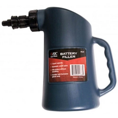 FJC Battery Filler Bottle with Automatic Shut-off, 2 Quart Capacity (46342)