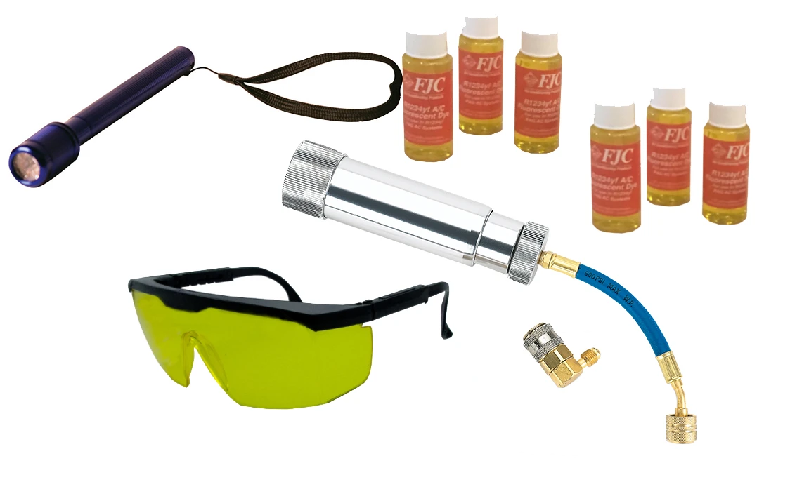 FJC R-1234yf Leak Detection UV Dye Kit for A/C Systems (4972yf)