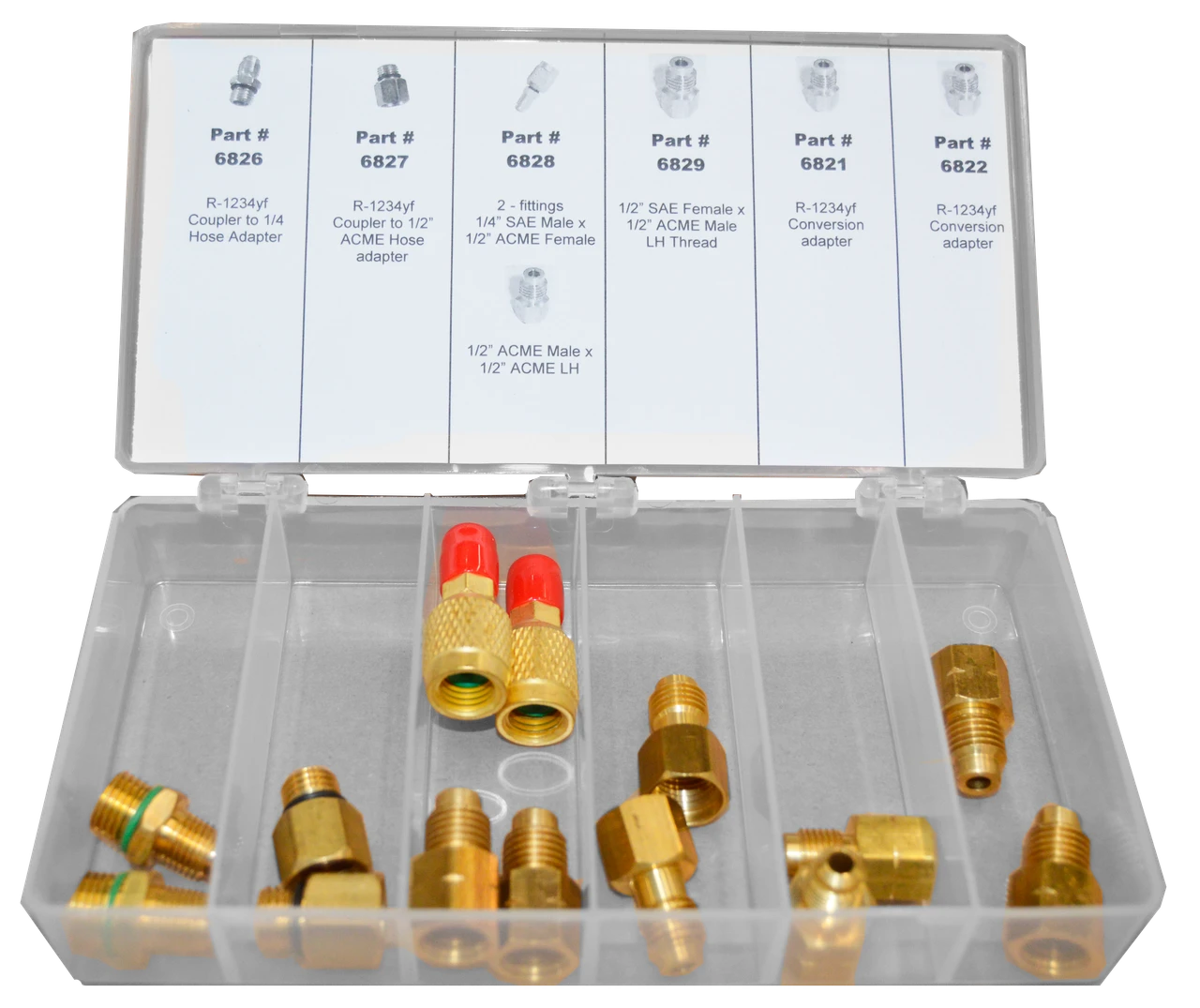 FJC R-1234yf Manifold Hose Adapter Assortment for A/C Systems (6072yf)