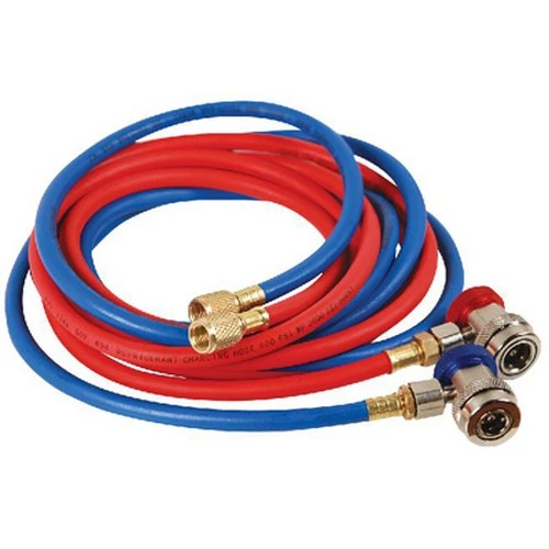 FJC 10-Foot Red and Blue Hoses with Manual Couplers Set (6448)