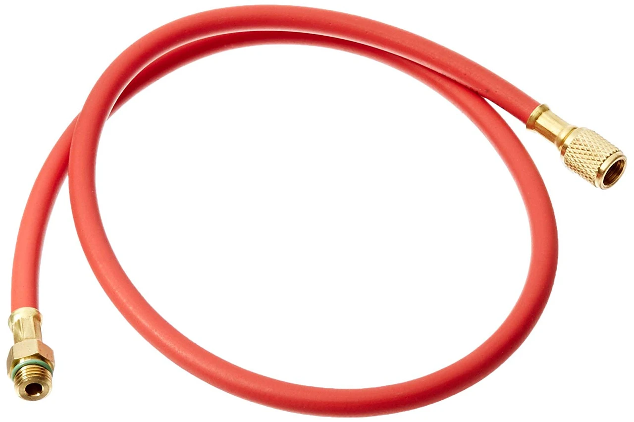 FJC Red 36" R134a Charging Hose for A/C Systems (6513)