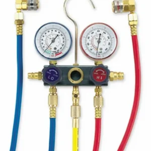 FJC Aluminum Block Manifold Gauge Set with Quick Couplers (6761B)