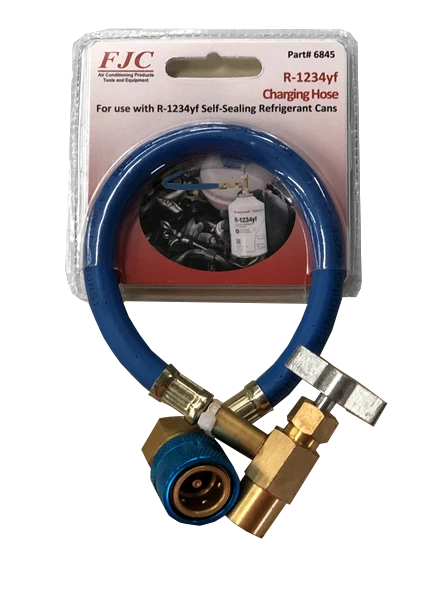 FJC R-1234yf Charging Hose with Coupler for Self-Sealing Cans (6845)