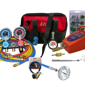 FJC R-1234yf Tools-in-a-Tote Assortment Auto A/C Repair Kit (9295YF)