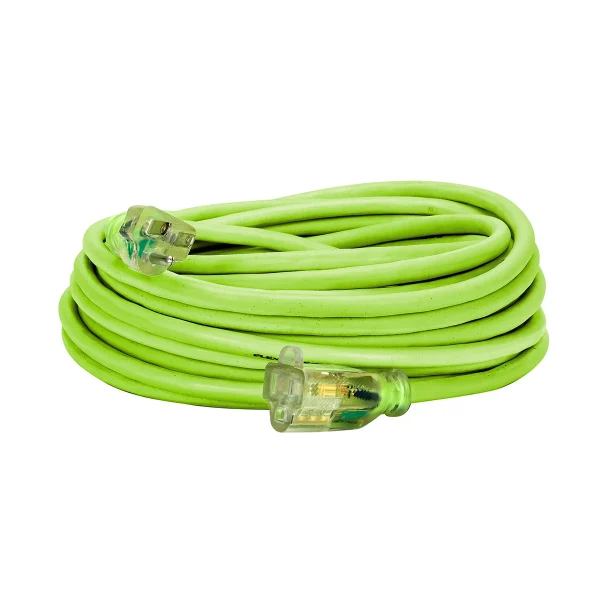 Flexzilla Pro Extension Cord 14/3 AWG SJTW, 50 ft, Lighted Plug (FZ512730)