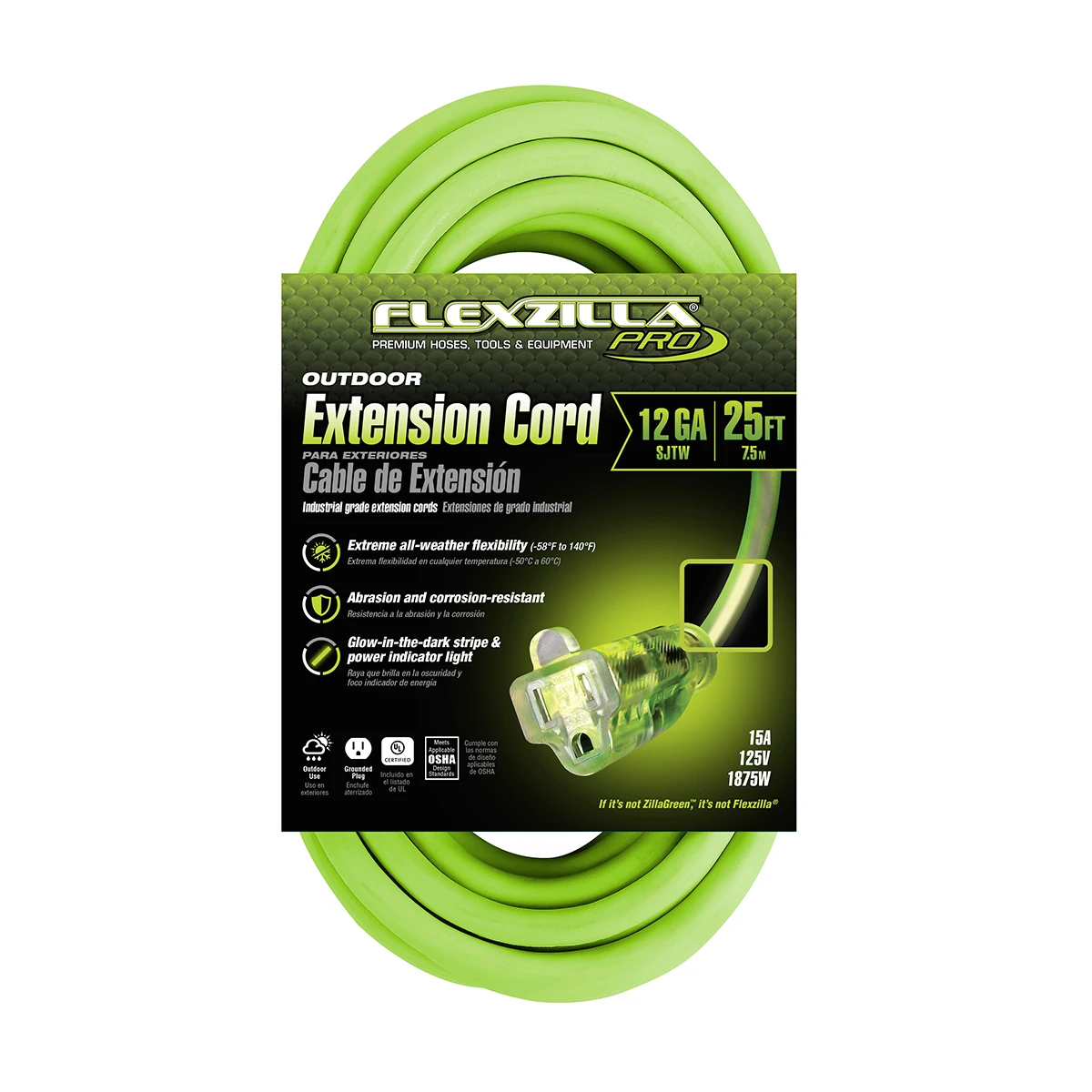 Flexzilla 25 ft. Extension Cord 12-Gauge (FZ512825) — product image 3