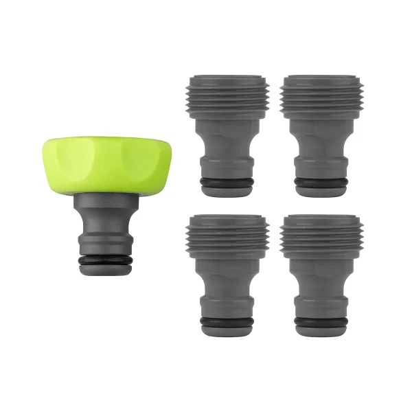 Flexzilla Garden Hose Quick Connect Fittings 5-Piece Plug Kit (HFZGAK13)