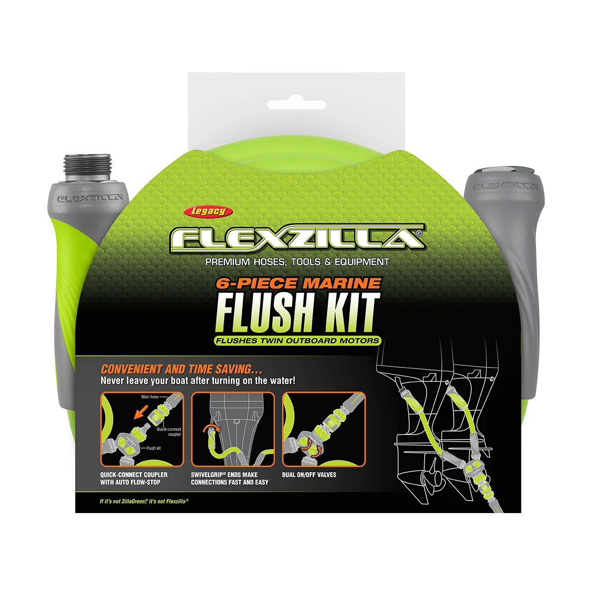 Flexzilla Marine Twin Outboard Flush Kit ÛÒ 6-Piece (HFZGSK01) — product image 3