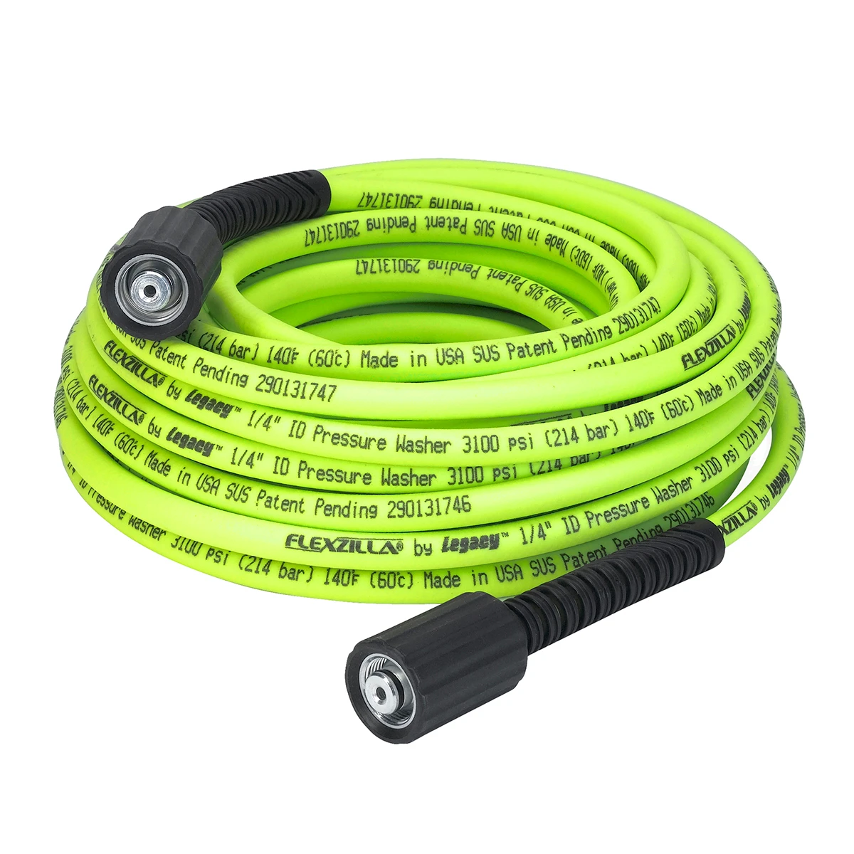 Flexzilla Pressure Washer Hose 1/4in x 50ft Green (HFZPW3450M)