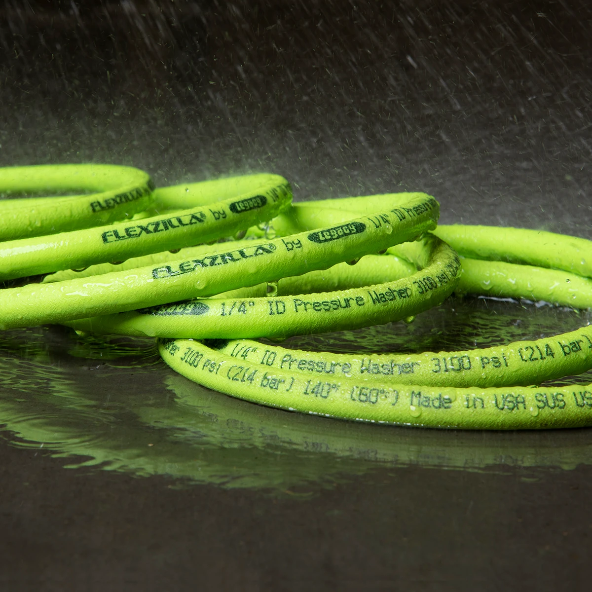 Flexzilla Pressure Washer Hose 1/4in x 50ft Green (HFZPW3450M) — product image 7