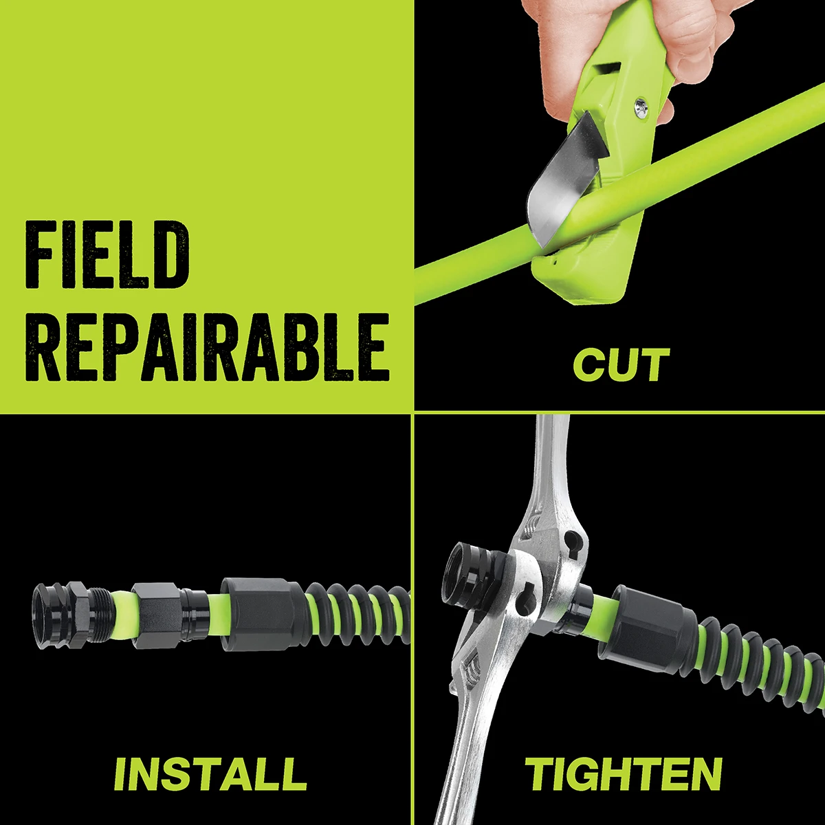 Flexzilla Pro Water Hose 5/8 in x 100 ft with Reusable Fittings (HFZWP5100-E) — product image 3