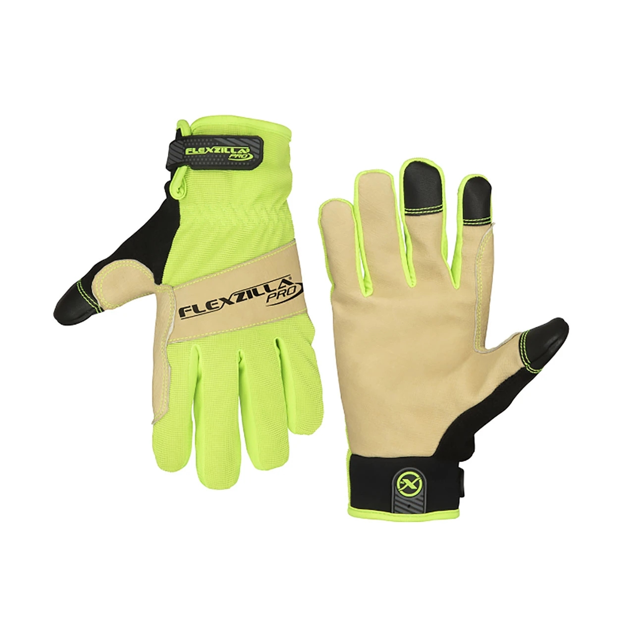 Flexzilla® Hybrid Grain Leather Gloves (GH460PL) – Large