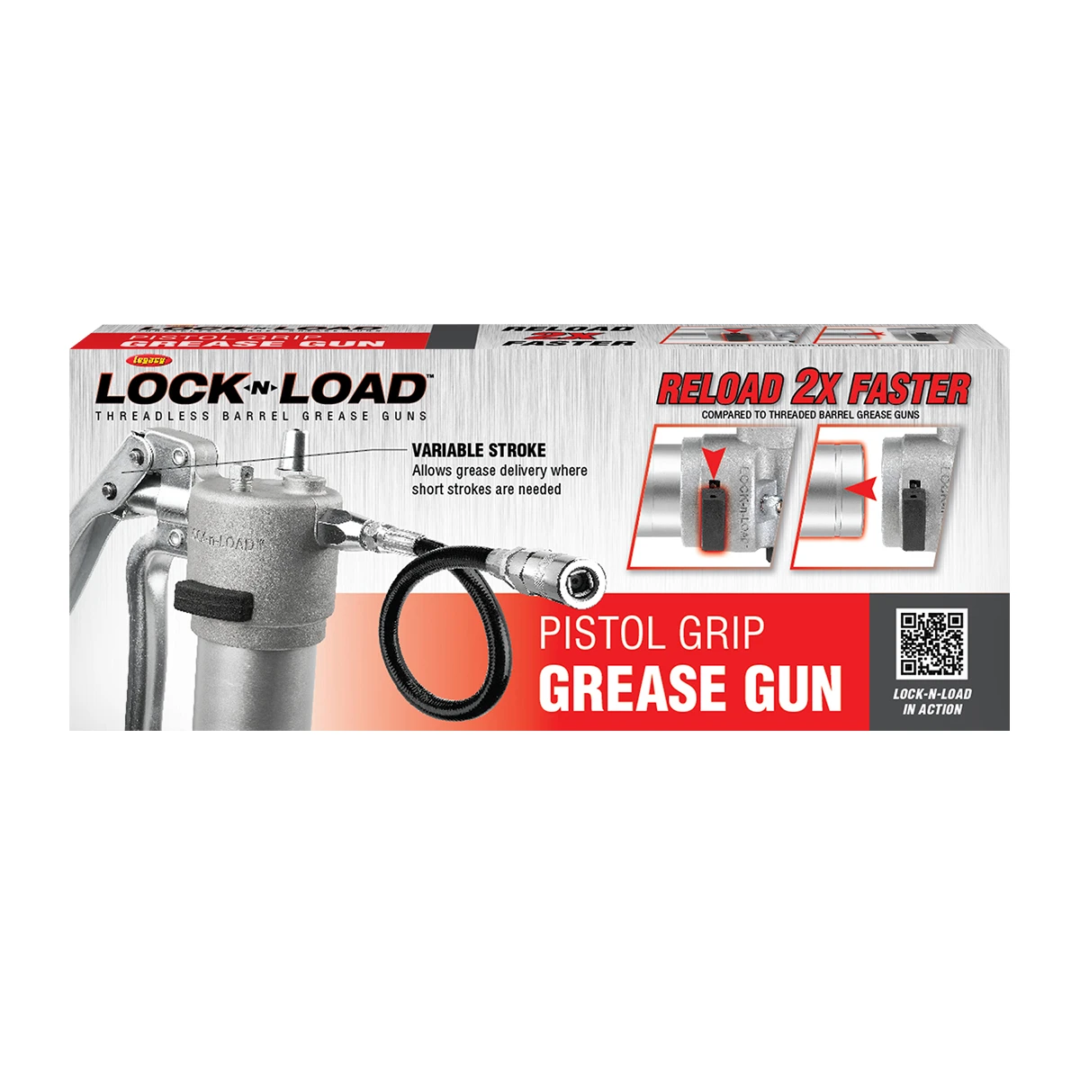 Flexzilla Lock-N-Load Variable Stroke Pistol Grease Gun (L1075L) — product image 3