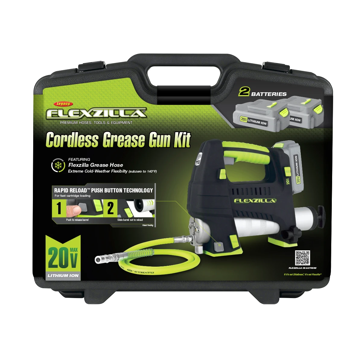 Flexzilla L1388LFZ 20V Cordless Grease Gun Kit — product image 3
