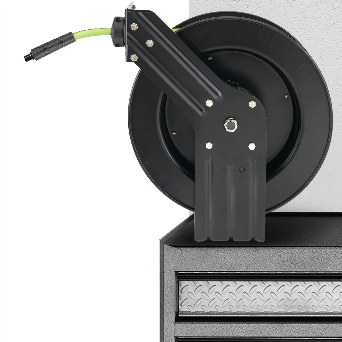 Flexzilla Retractable Air Hose Reel 3/8 in x 50 ft Hybrid (L8611FZ) — product image 6