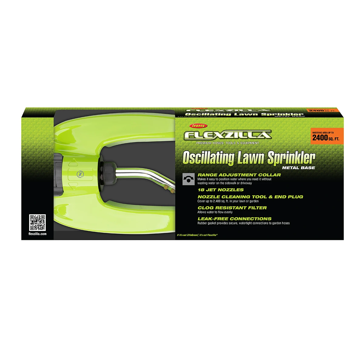 Flexzilla SFZG62 2,400 Sq. Ft. Oscillating Lawn Sprinkler (SFZG62) — product image 2