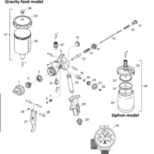 Fuji Spray Mpx-30 / Lx-20 - Trigger Pin For Spray Gun (6328)