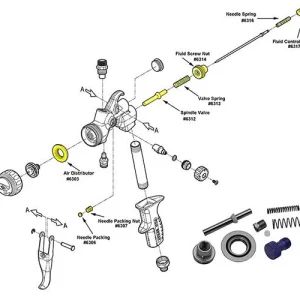 Fuji Spray Rebuild Kit For Mpx-30 Spray Gun (6382)