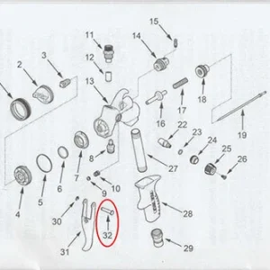 Fuji Spray T - Trigger Pin For Spray Gun (5232)